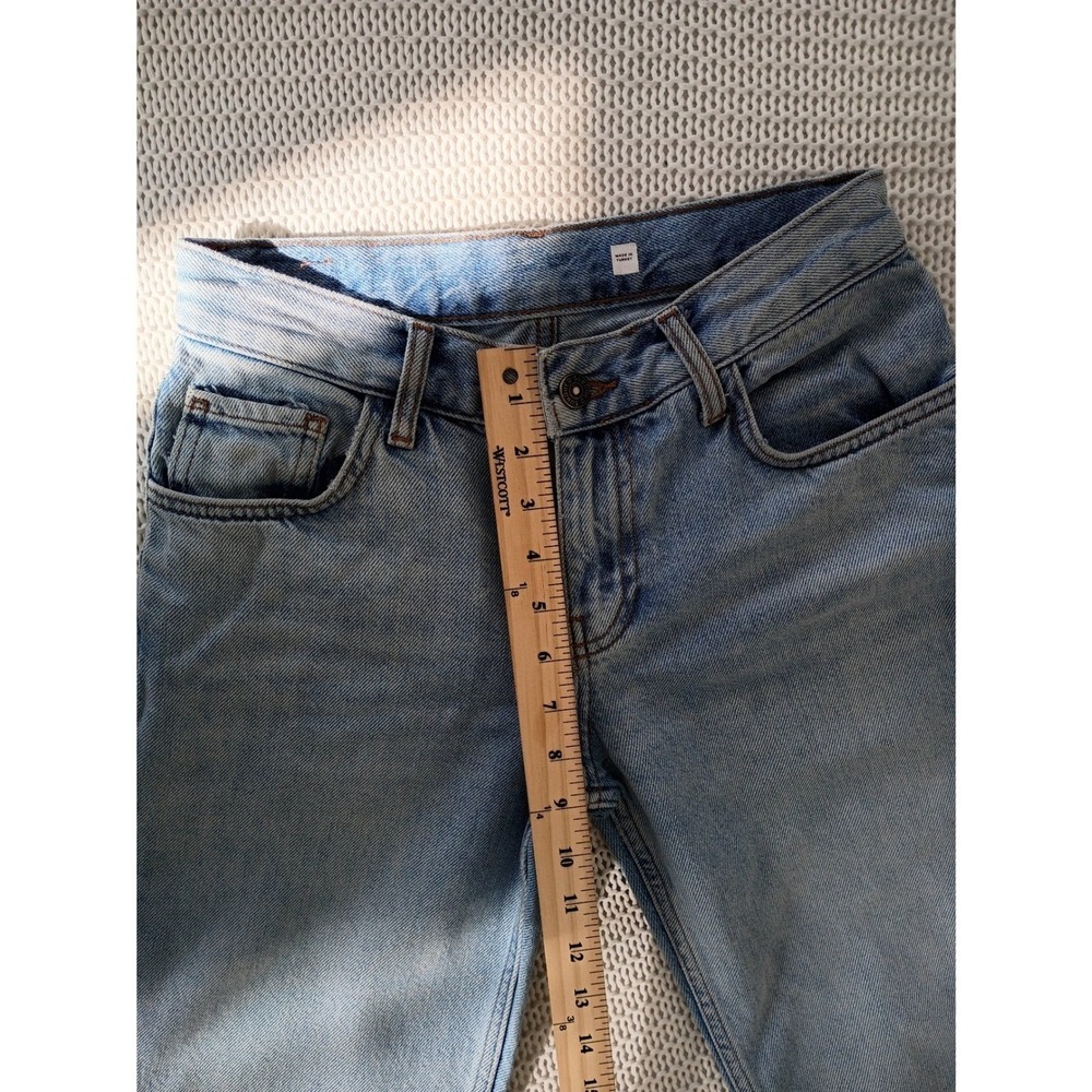 Subdued Light Blue Straight Leg Jeans High Rise Denim Size 2 W 26 x 32 - Picture 10 of 14